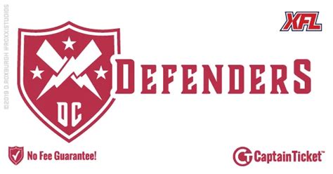 Buy DC Defenders Tickets with No Fees at The Original No Fee Ticket ...