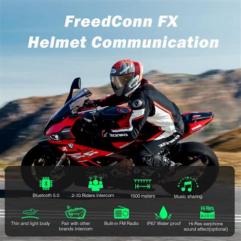 Buy Helmet Bluetooth Headset - FreedConn FX 2-10Riders Intercom ...