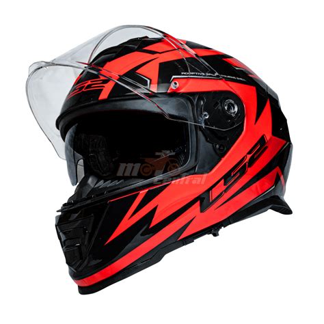 LS2 FF800 Storm II Atomik Black Red Gloss Helmet (D Ring)– Moto Central