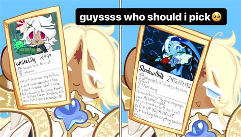 shadow milk cookie, pure vanilla cookie, and white lily cookie (cookie ...