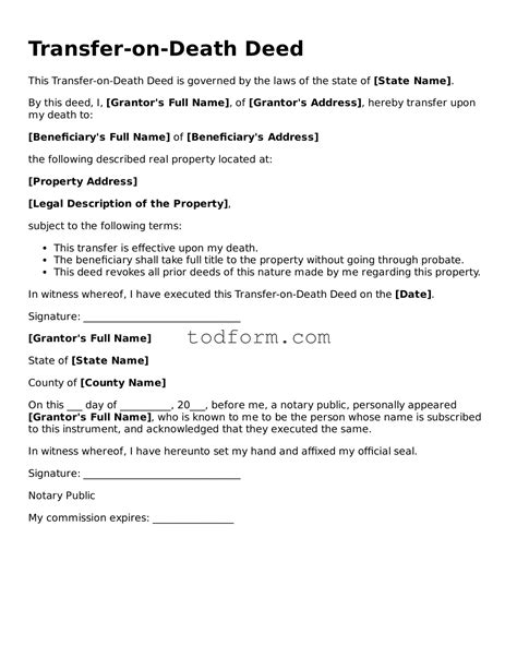 Create Your Transfer-on-Death Deed With Our Free Template