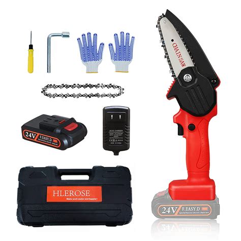 Mini Chainsaw Cordless Handheld Mini Chainsaw 4 Inch 24v Battery ...