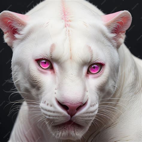 Premium Photo | White albino panther