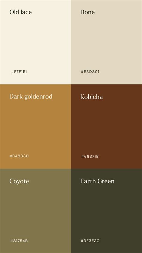 Earthy Color Palette for Ayurvedic & Retreat Branding | Earthy color ...