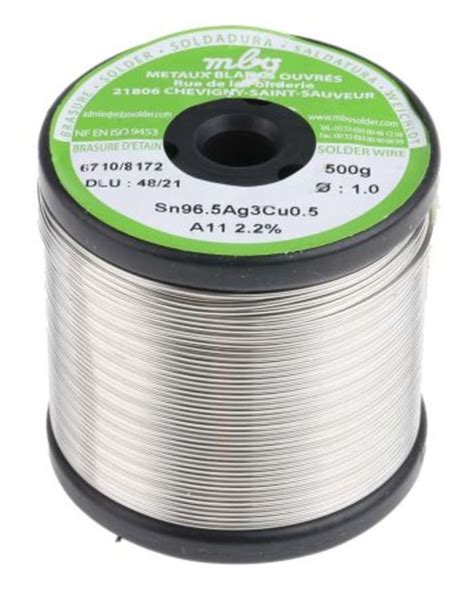 289703 Multicore | Multicore Wire, 1mm Lead Free Solder, 217°C Melting ...