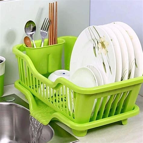 Simxen Plastic New Draining Tray Dish Drainer Drying Rack Tray Sink ...