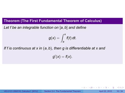Lesson 25: The Fundamental Theorem of Calculus | PDF