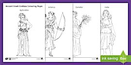 Ancient Olympics Colouring Pages