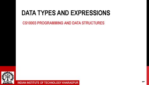 DATA TYPES AND EXPRESSIONS - CS101 PROGRAMMING NOTES - Studocu