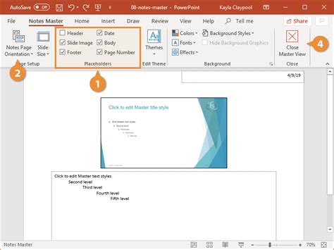 PowerPoint Notes Master 的图像结果