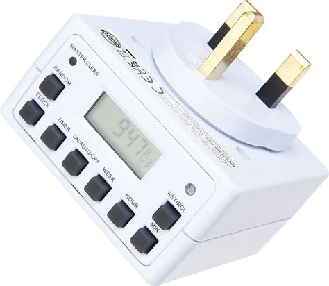 STATUS Timer Switch | 7 Day Digital Timer Light Switch | White UK Plug | S7DDT3 : Amazon.co.uk ...