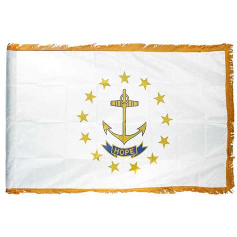 Rhode Island 4ft x 6ft Nylon Indoor Flag – United States Flag Store