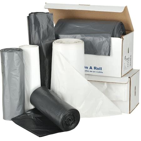 Veritiv Operating Co 55 gal Trash Bags, 7.3 in x 7.2 in, Black, 50 PK ...