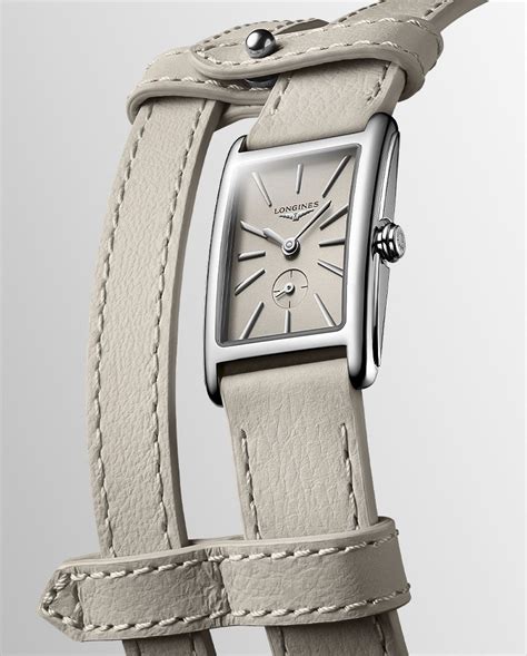 Presenting Longines's DolceVita X YVY watches with double leather straps