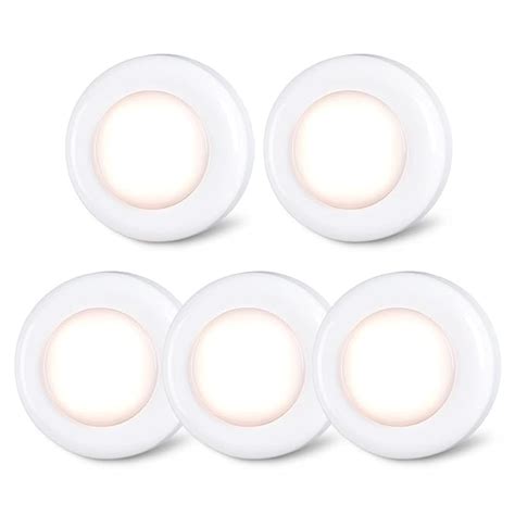 STAR-SPANGLED Push Tap Light, Mini Night Touch LED Puck Lamp