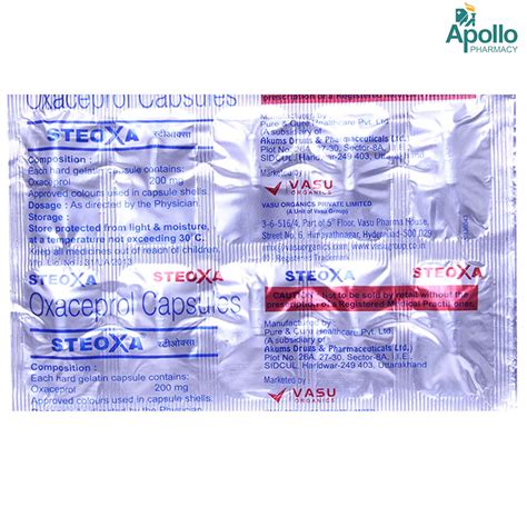 Steoxa Capsule 10's Price, Uses, Side Effects, Composition - Apollo ...