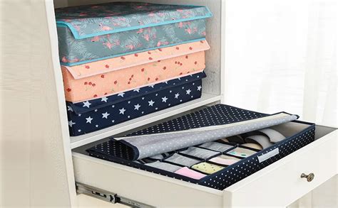 NIGHTSTAR Foldable Underwear Storage Box Home Storage Kit Drawer Save ...