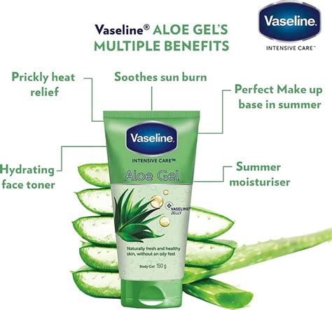 Buy VASELINE INTENSIVE CARE ALOE FRESH BODY GEL-150 G Online & Get Upto ...