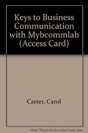 Buy Keys to Business Communication + Mybcommlab Book Online at Low ...