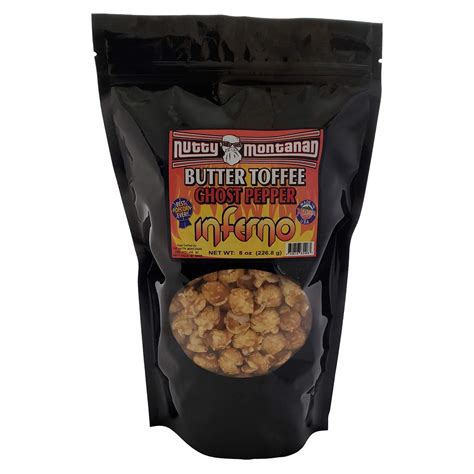 Buy Nutty Montanan Butter Toffee Ghost Pepper INFERNO Popcorn Jumbo ...