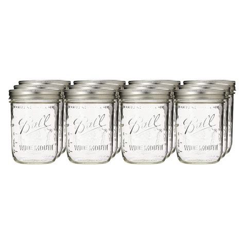 Ball Wide-Mouth Pint Canning Jars (12), Canning Jars and Accessories ...
