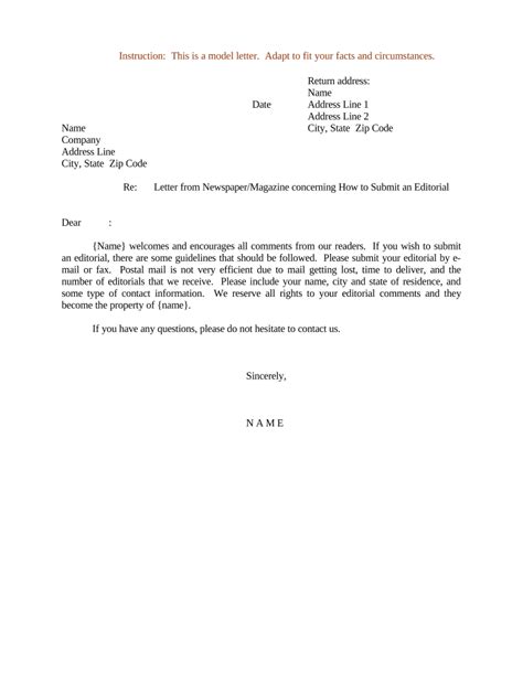 Image result for Sample Editorial Letter