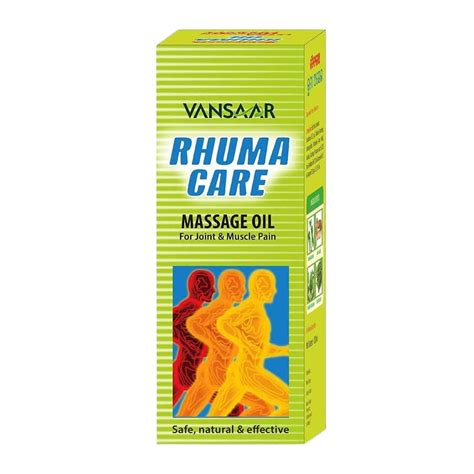 Buy VANSAAR RHUMA OIL HELPS IN KNEE AND JOINTS PAINS STIFFNESS AND ...