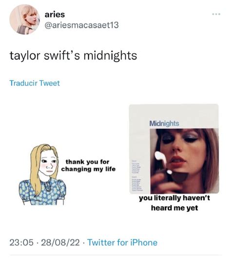 'Midnights' de Taylor Swift: 10 divertidos memes que nos dejó