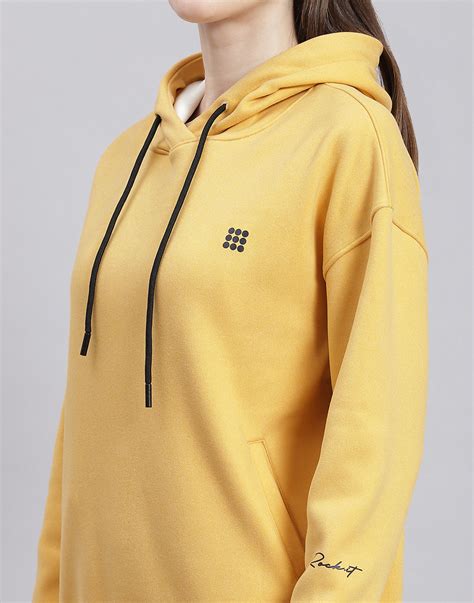 Buy Rock.it Yellow Solid Hooded Full Sleeve Sweatshirt Online in India ...