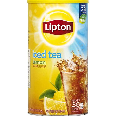 Amazon.com : Lipton Lemon Iced Tea Mix - 100 oz. : Grocery Tea Sampler ...