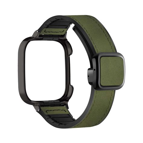 Ремешки для Xiaomi Redmi Watch 3 Active, Кожаный силиконовый магнитный ...