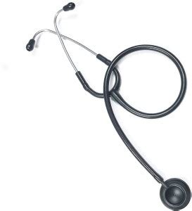 thermomate Black Acoustic Stethoscope for Doctor and medical Student ...