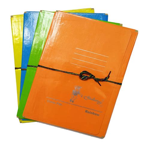 CRAFTWAFT Academy Rainbow Gloss Cover File (Thick Paper Board) (12 ...