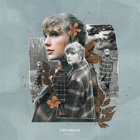 Evermore album cover reimagined 🍂🌲 : TaylorSwift
