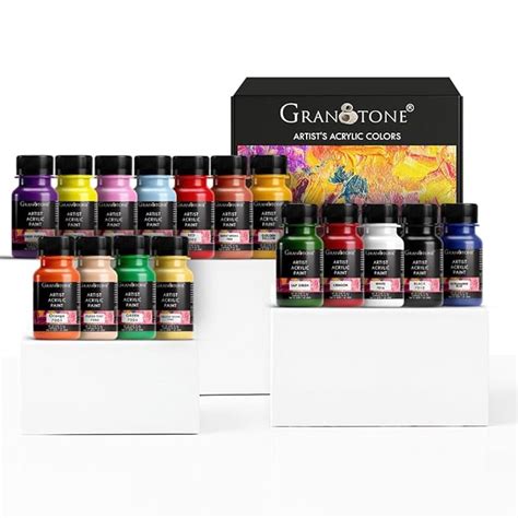 GRANOTONE Acrylic Colour Set 50 ml Each Pack of 16 Water Based Non ...