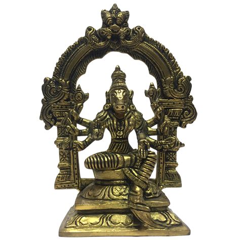Arch Varahi Amman Brass Antique 7 Inch – Sri Prarthana