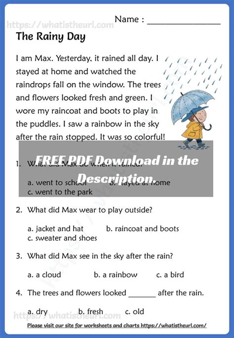 Image result for Comprehension for Class 2