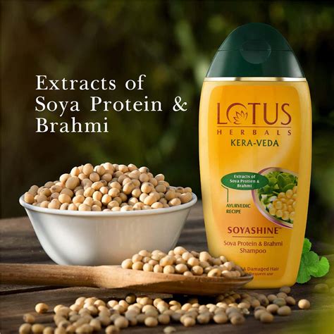 Buy LOTUS KERA-VEDA SOYASHINE SOYA PROTEIN AND BRAHMI SHAMPOO 200 ML ...