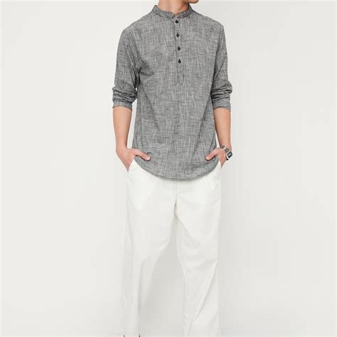 Buy Men Houndstooth Check Short Kurta Online at just Rs. 699.0 ...