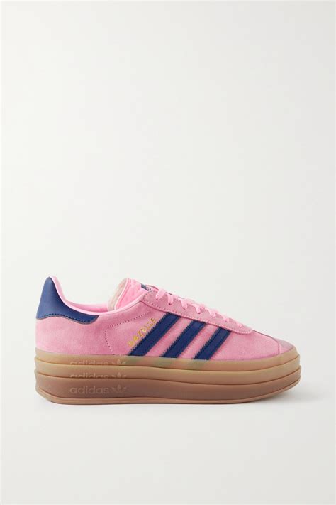 Adidas gazelle pink suede best sale
