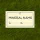 Entry #76 by shiblee10 for I need a simple template for a mineral label ...