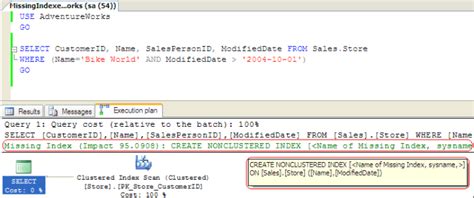 Image result for SQL Server Missing Index Report