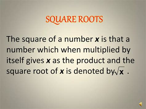 squares and square roots | PPTX