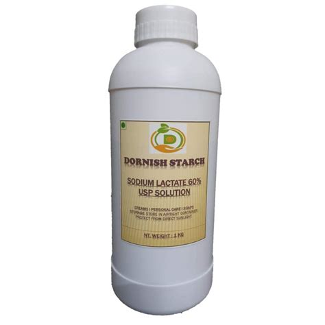 Buy DORNISH Sodium Lactate 60% USP Solution Liquid 1kg / Humectant ...