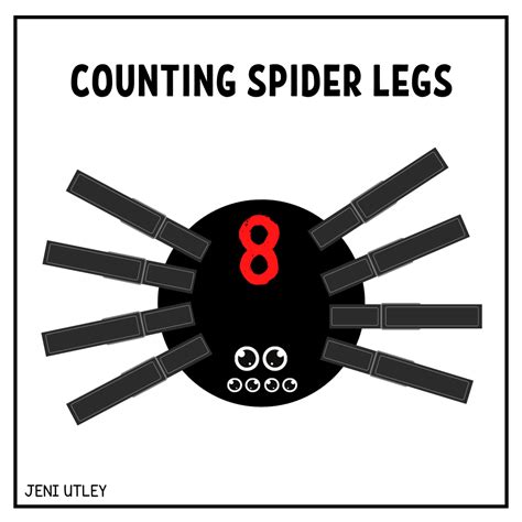 Counting Spider Legs Activity for Preschoolers | Jeni Utley
