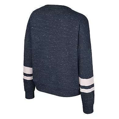 Women's Colosseum Navy Michigan Wolverines Lost City Speckle Pullover ...