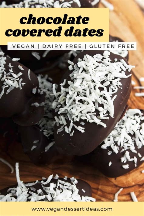 Chocolate Covered Dates - Vegan Dessert Ideas
