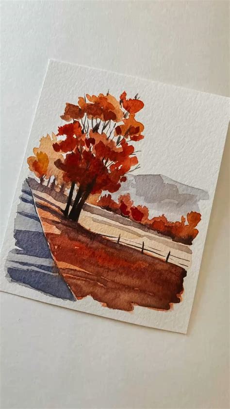 Image result for Quick Fall Watercolor Tutorial