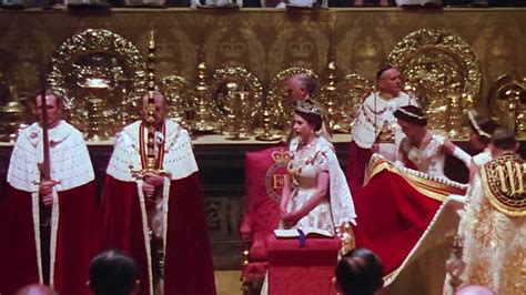 珍贵影像：1953年英国女王即位加冕，女王年轻漂亮，场面隆重华丽_凤凰网视频_凤凰网