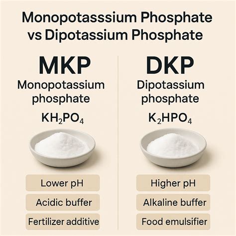 Monopotassium vs Dipotassium Phosphate: Key Differences